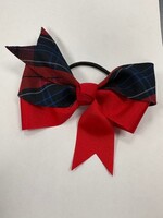 UNIFORM Hair - Bow Ribbon Pony, BSCS, Plaid 4” wide FBE197PE94