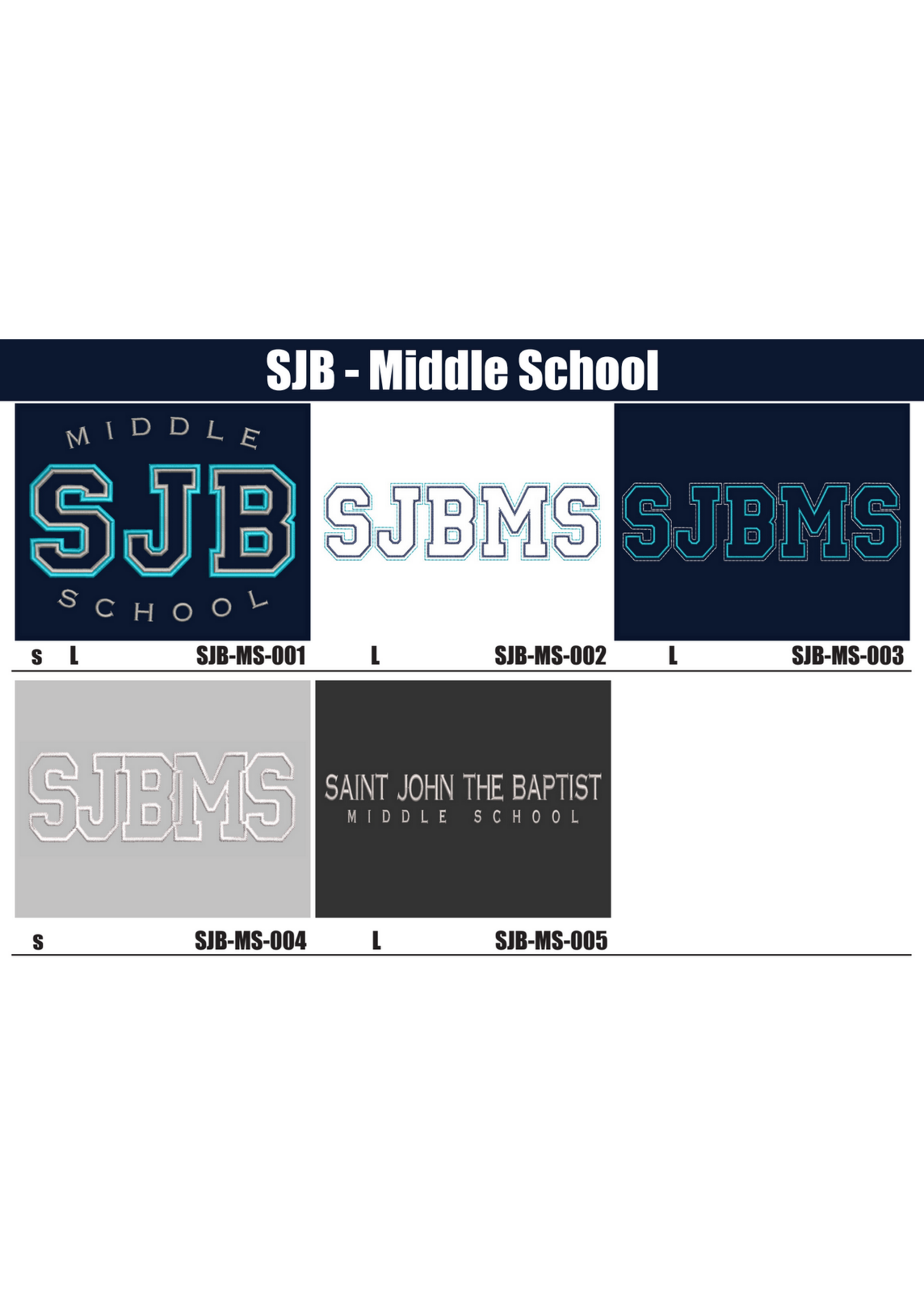 NON-UNIFORM SJBMS - Custom Embroidery Sweatshirt
