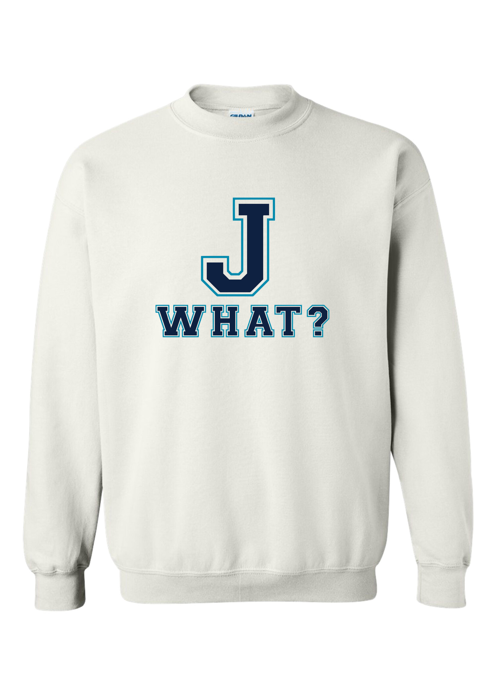 NON-UNIFORM J What? Crewneck Sweatshirt