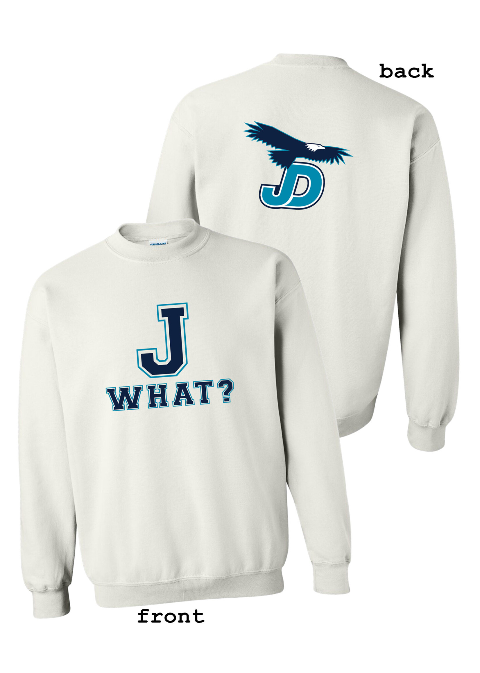 NON-UNIFORM J What? Crewneck Sweatshirt