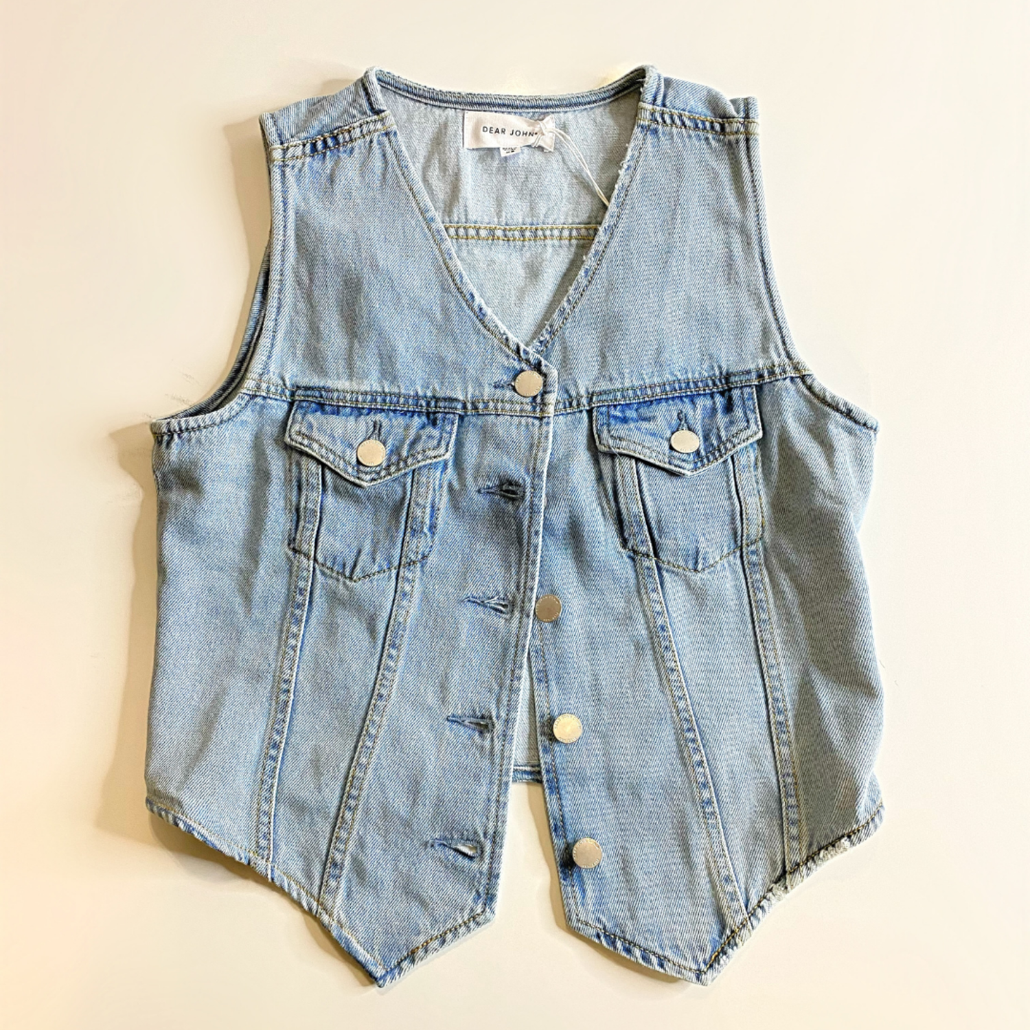Morgan Denim Vest - Lily Atelier