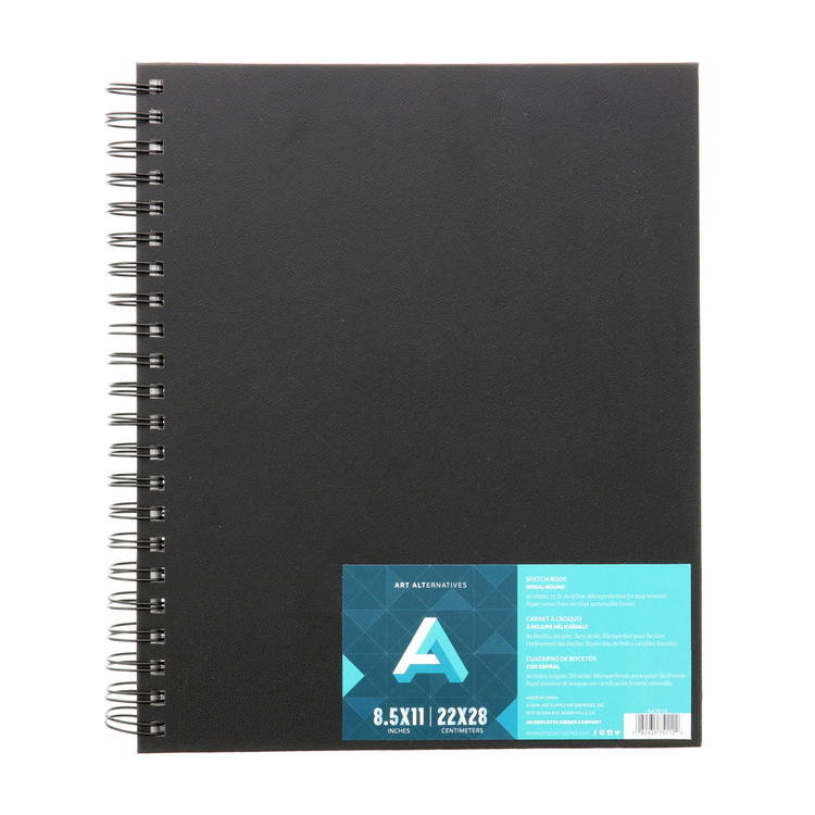 ART ALTERNATIVES Art Alternatives Hard Cover Sketchbook – 110 Sheets