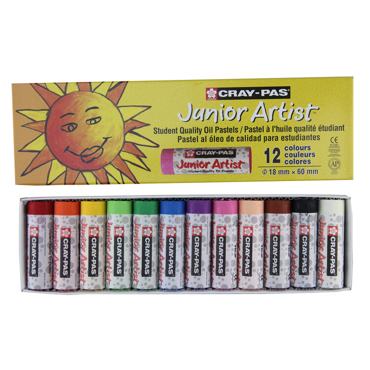 SAKURA OF AMERICA Cray-Pas Junior Artist Oil Pastels – Sets of 12, 16, 25 & Jumbo