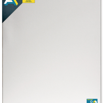 ART ALTERNATIVES Stretched Economy Canvas – 2 Pack