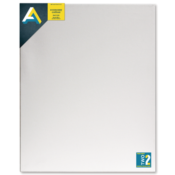 ART ALTERNATIVES Stretched Economy Canvas – 2 Pack