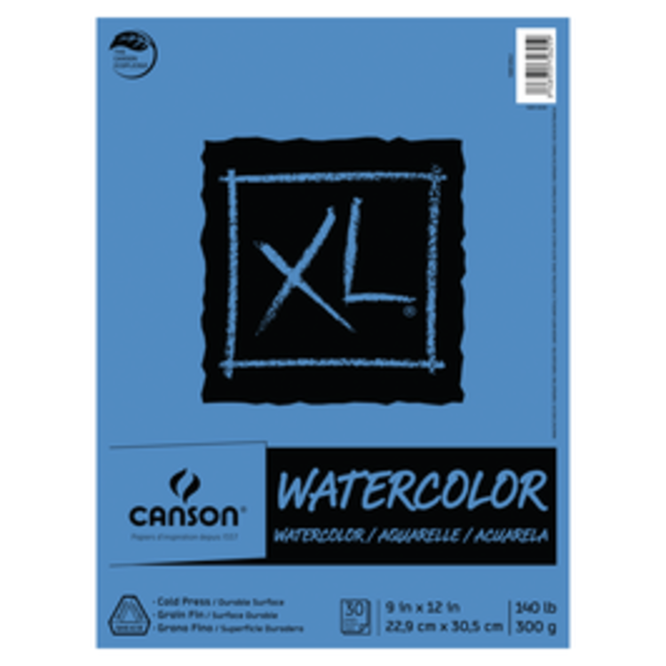 CANSON / PACON PAPERS Canson XL Watercolor Pads – 140 lb Cold Press Paper