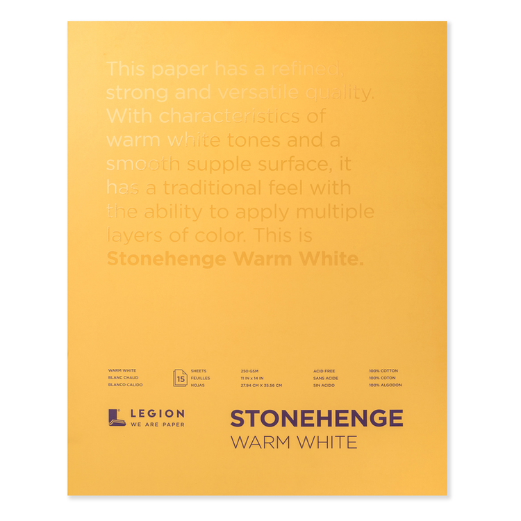 LEGION PAPER Stonehenge 100% Cotton Drawing Pads – Multiple Sizes
