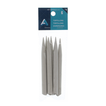 ART ALTERNATIVES Paper Blending Tortillons Pack of 6 – 5/16"