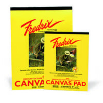 TARA/FREDRIX WHITE REAL CANVAS PAD 10 SHEETS