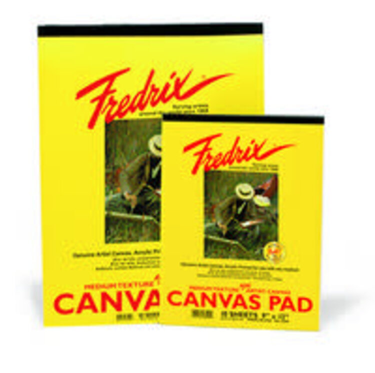 TARA/FREDRIX WHITE REAL CANVAS PAD 10 SHEETS
