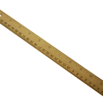 ART ALTERNATIVES Wooden Ruler – 12" with Metal Edge
