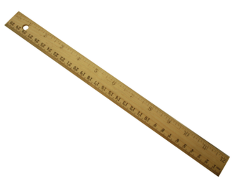 ART ALTERNATIVES ART ALTERNATIVES WOODEN RULER 12"