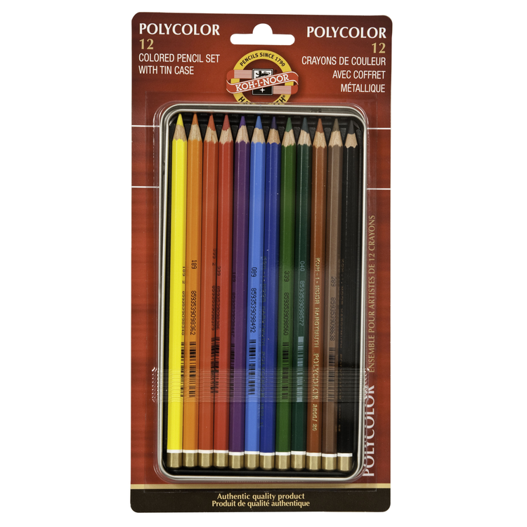 CHARTPAK, INC. Koh-I-Noor Polycolor Colored Pencil Sets – Professional Oil-Based Pencils