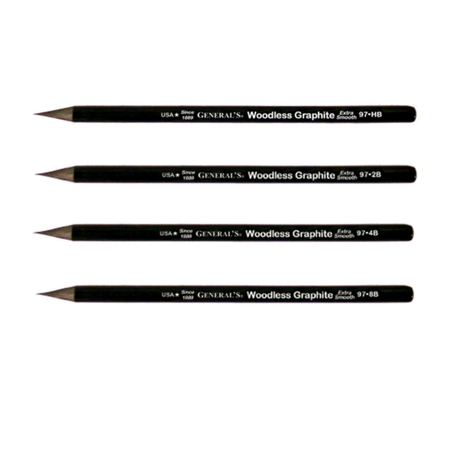 Generals Woodless Graphite Pencils, Woodless Graphite Pencil 2B / ea. / 2B