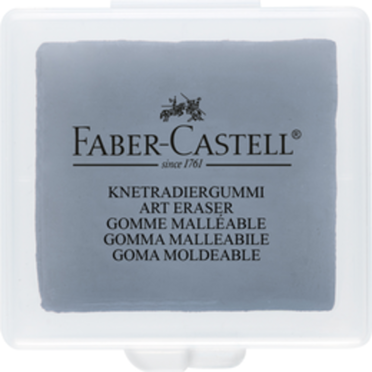 FABER-CASTELL USA KNEADABLE ERASER GREY IN PROTECTIVE CASE