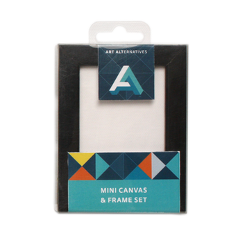 ART ALTERNATIVES MINI BLACK FRAMED CANVAS 2.5X3.5