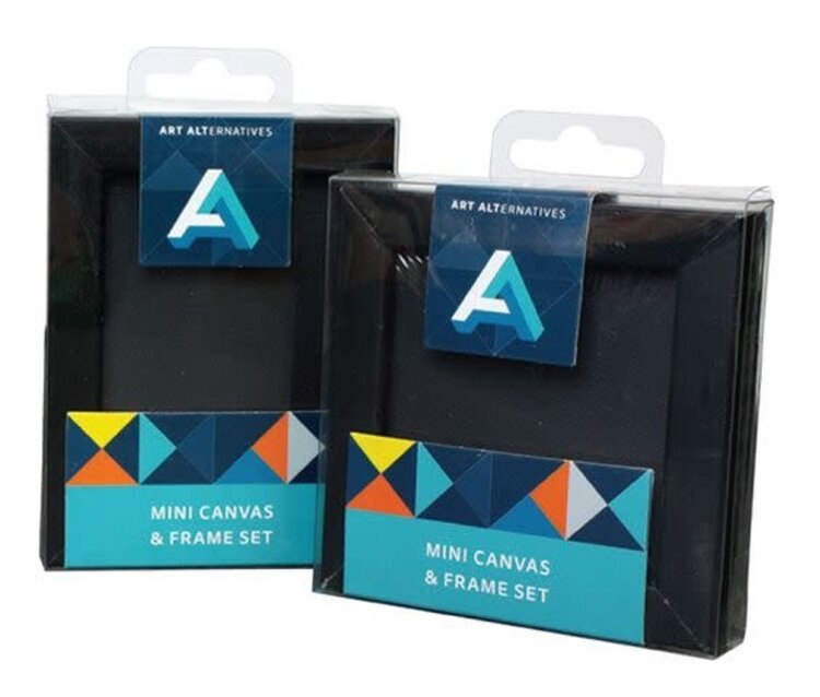 ART ALTERNATIVES MINI BLACK FRAMED CANVAS 2.5X3.5