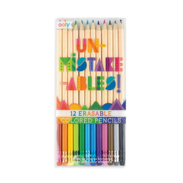 OOLY OOLY UNMISTAKABLES ERASABLE COLORED PENCILS 12CT
