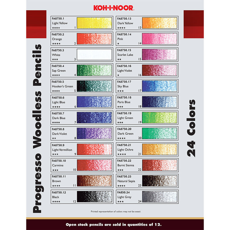 CHARTPAK, INC. WOODLESS COLOR PENCIL