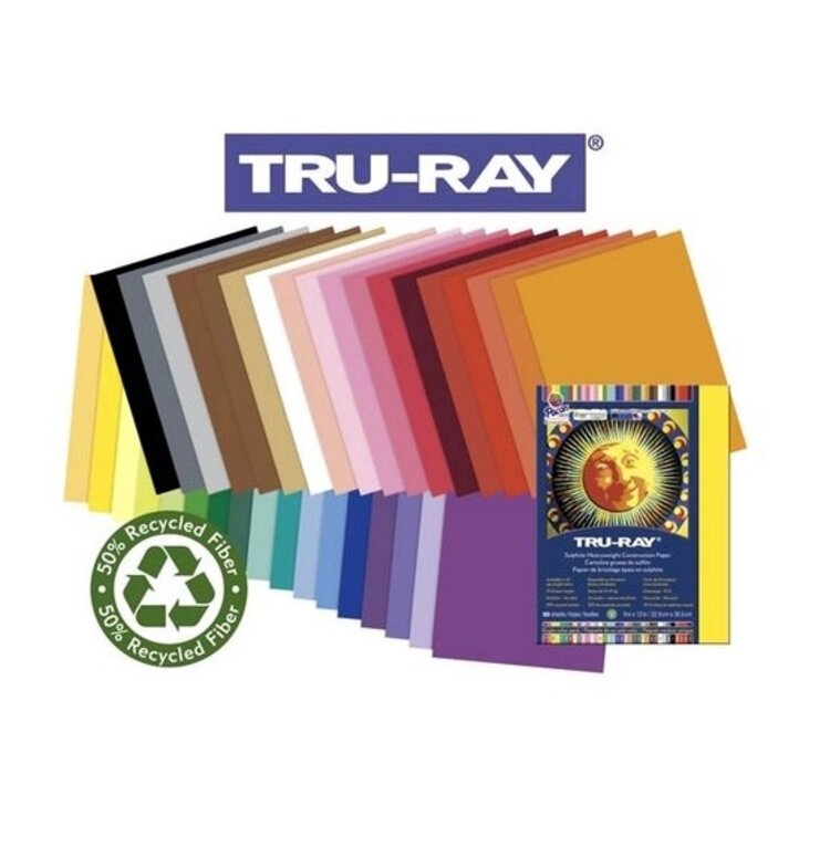 PACON/STRATHMORE Tru-Ray Construction Paper – 50 Sheet Pack