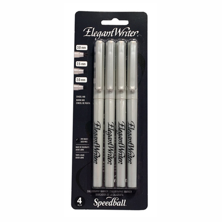 SPEEDBALL ART PRODUCTS ELEGANT WRITER 4 PC
