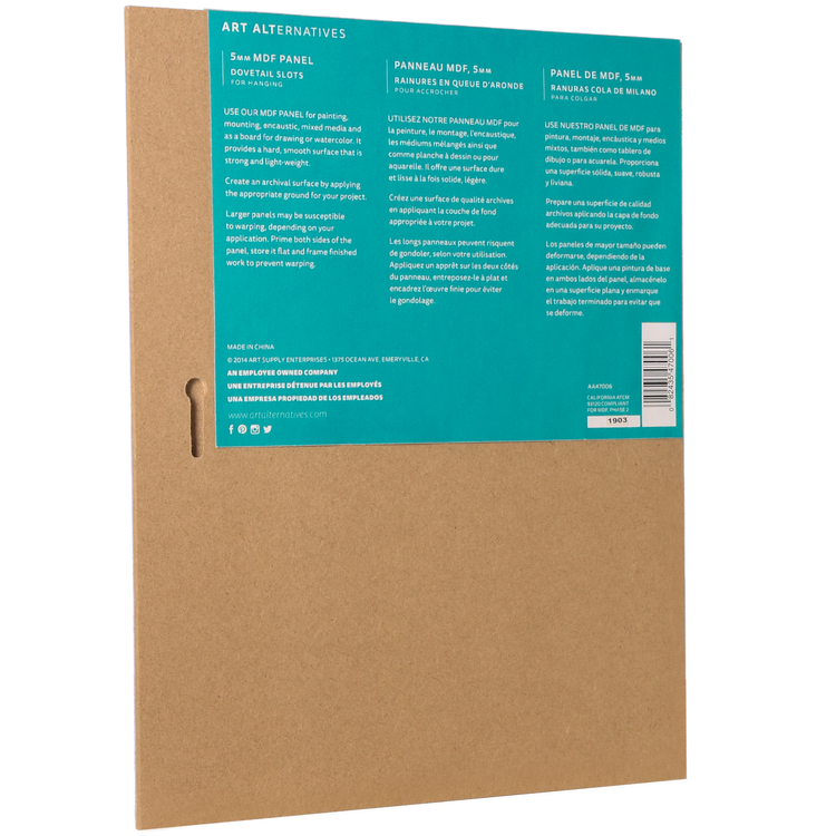 ART ALTERNATIVES MDF PANEL 3/16IN