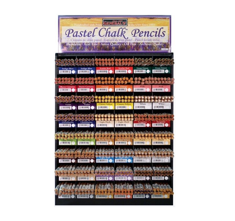 GENERAL PENCIL CO., INC. MULTI PASTEL CHALK PENCILS