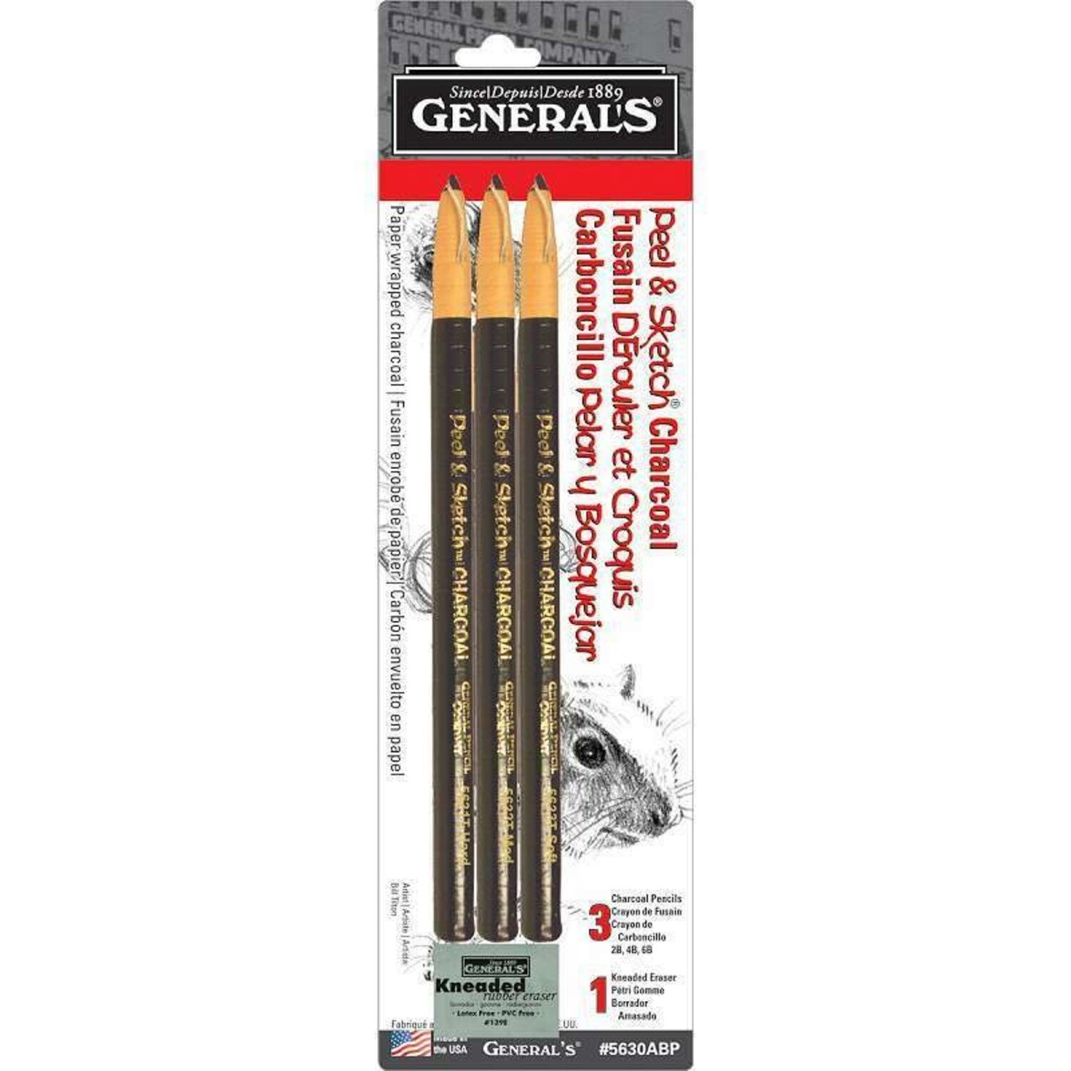 PEEL & SKETCH CHARCOAL PENCIL KIT - Artist Corner