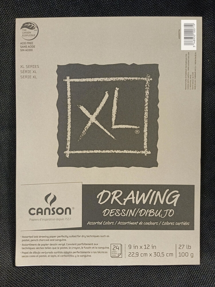 CANSON / PACON PAPERS CANSON XL DRAWING PAD 9X12