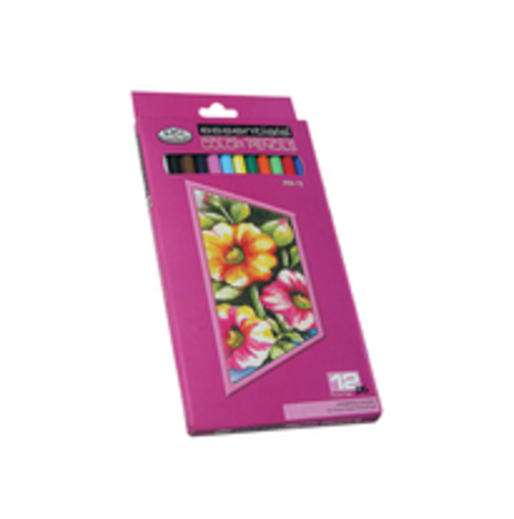 ROYAL BRUSH MANUFACTURING INC ESSENTIALS 12 ASSORTED COLOR PENCIL SET