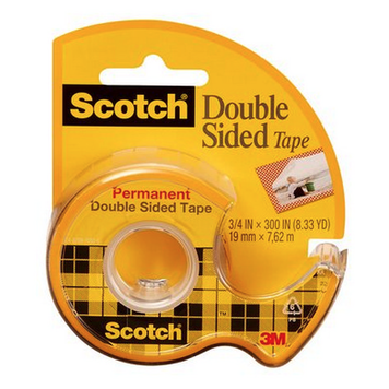 3M Scotch Double Stick Tape 1/2 Inch X 250 Inches