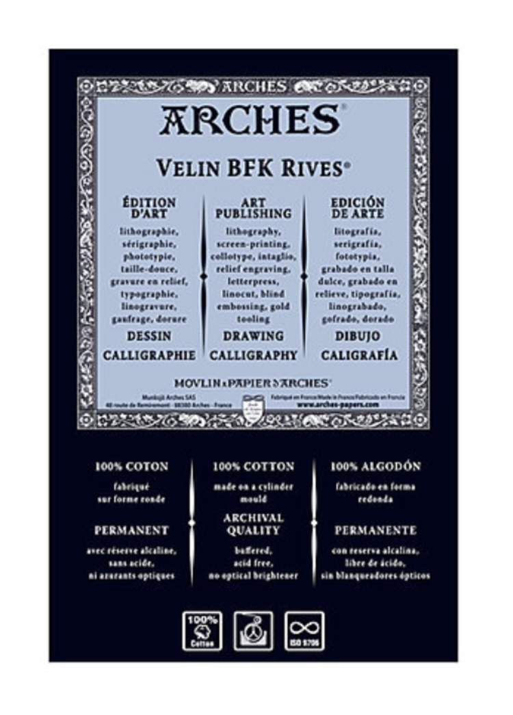 ARCHES PAPER ARCHES RIVES BKF PAPER 22X30 250GSM