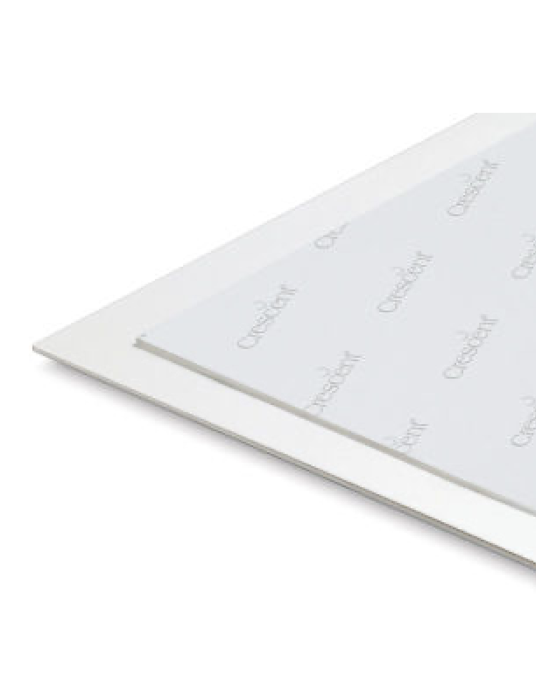 CRESCENT CARDBOARD Crescent® Professional Heavyweight Cold Press Illustration Board 20" x 30" – Off White