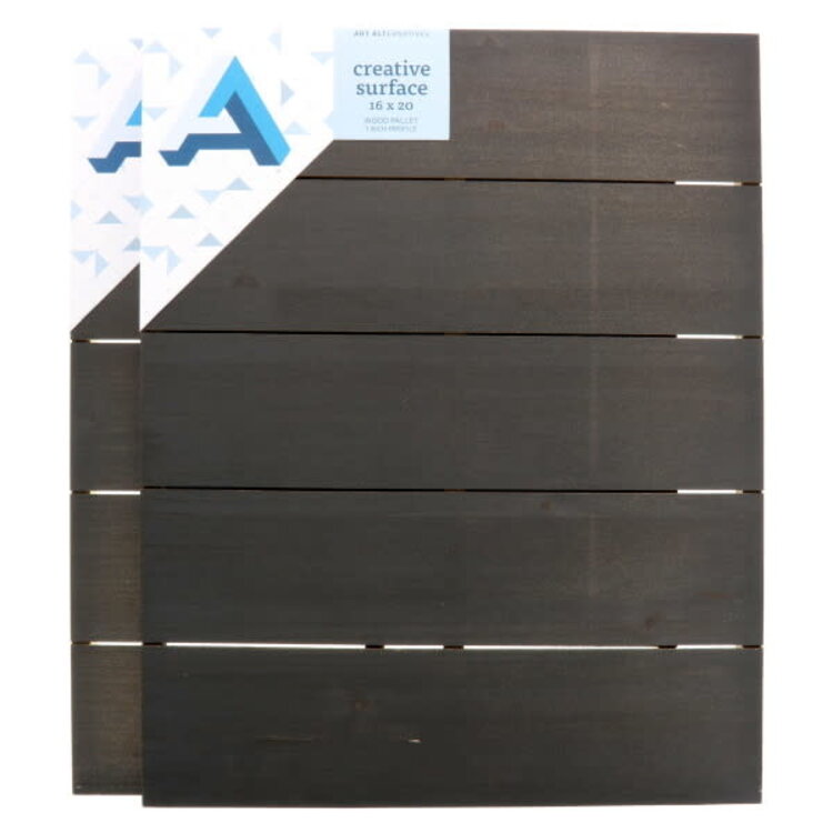 ART ALTERNATIVES 1IN WOOD PALETTE 16X20 - BLACK