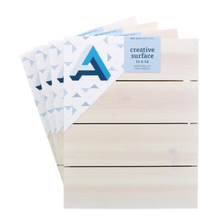 ART ALTERNATIVES 1IN WOOD PALETTE 11X14 - WHITE