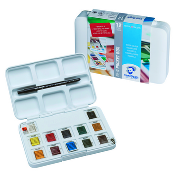 ROYAL TALENS NORTH AMERICA VAN GOGH WATERCOLOR 12 PAN SET