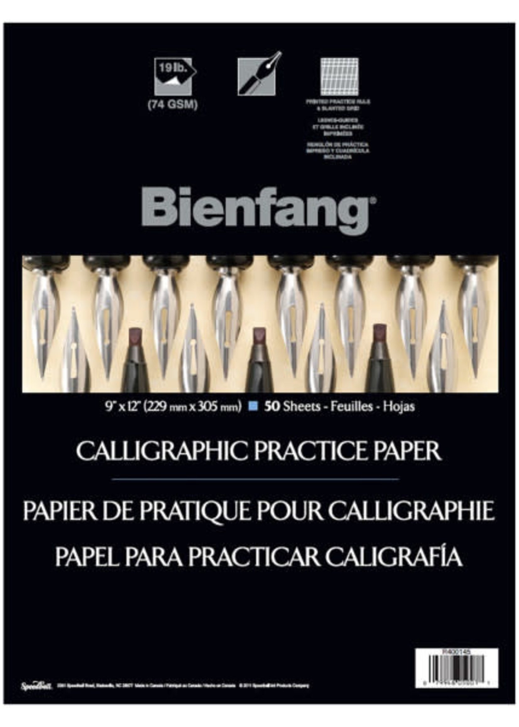 Bienfang Calligraphic Practice Paper, 50 sheets, 9 x 12