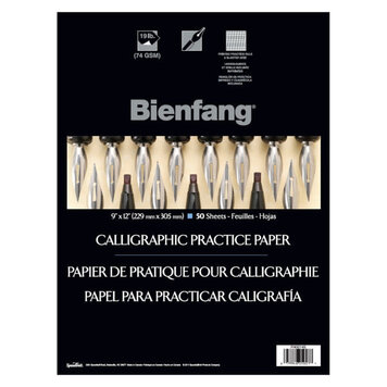 BIENFANG PAPER CALLIGRAPHY PRACTICE PAPER #206 9X12 WHITE LINED