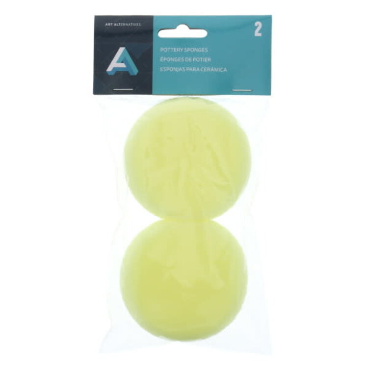 ART ALTERNATIVES ROUND SYNTHETIC POTTERY SPONGE 2PC