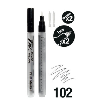 DALER-ROWNEY/FILA CO FW EMPTY SMALL MARKER W/1MM HARD POINT NIBS 2PK