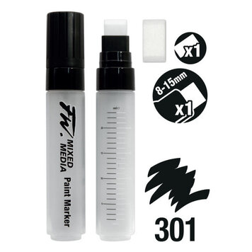 DALER-ROWNEY/FILA CO FW EMPTY LARGE MARKER W/8-15MM FLAT NIB