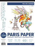 BORDEN & RILEY PARIS PAPER  40 SHTS 11X14