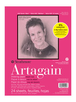 PACON/STRATHMORE PINK COVER ARTAGAIN DESERT ROSE TAPE PAD 24 SHEET 9X12
