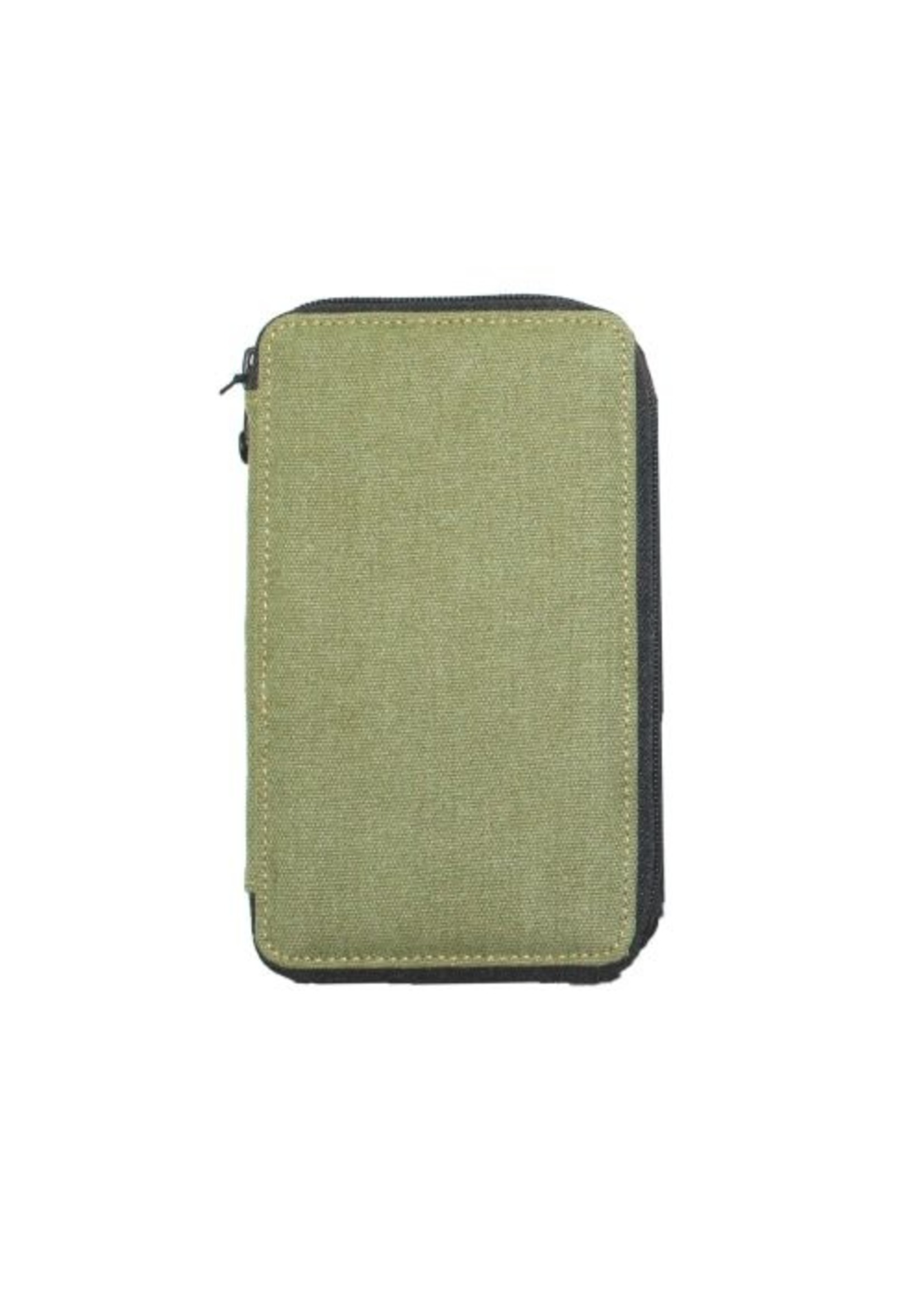 GLOBAL PRODUCTS CANVAS PENCIL CASE OLIVE 48 CT