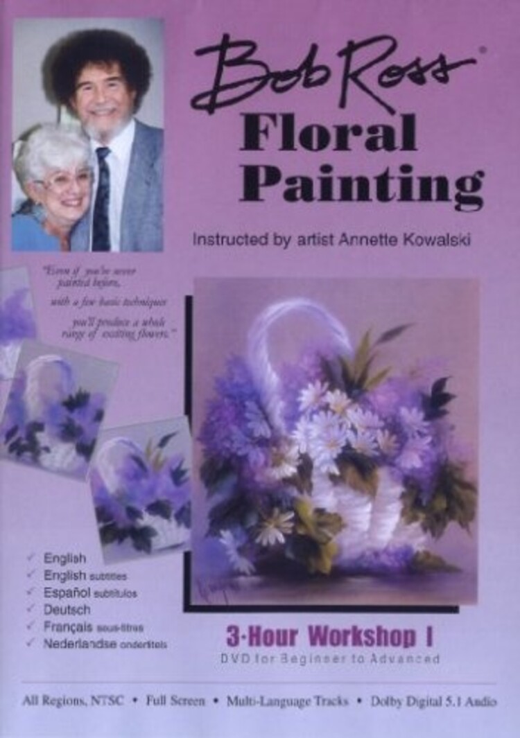 BOB ROSS INC. ROSS DVD 3HR FLORAL WORK