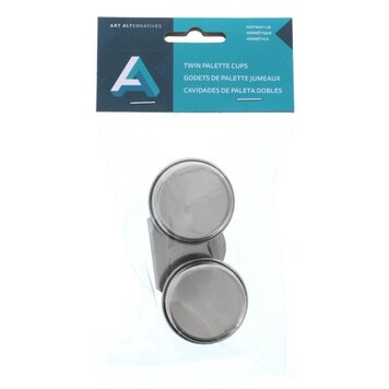 ART ALTERNATIVES Stainless Steel Twin Palette Cups