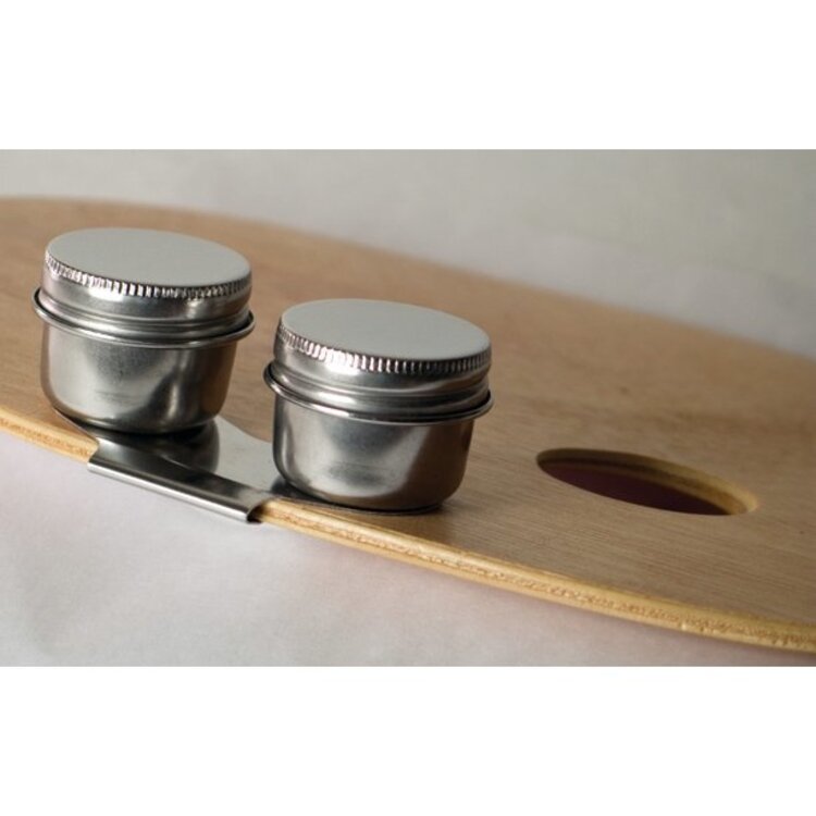 ART ALTERNATIVES Art Alternatives Stainless Steel Twin Palette Cups