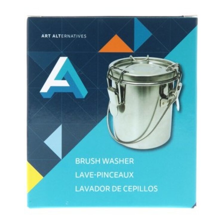 ART ALTERNATIVES BRUSH WASHER 8 OZ 3.75X3