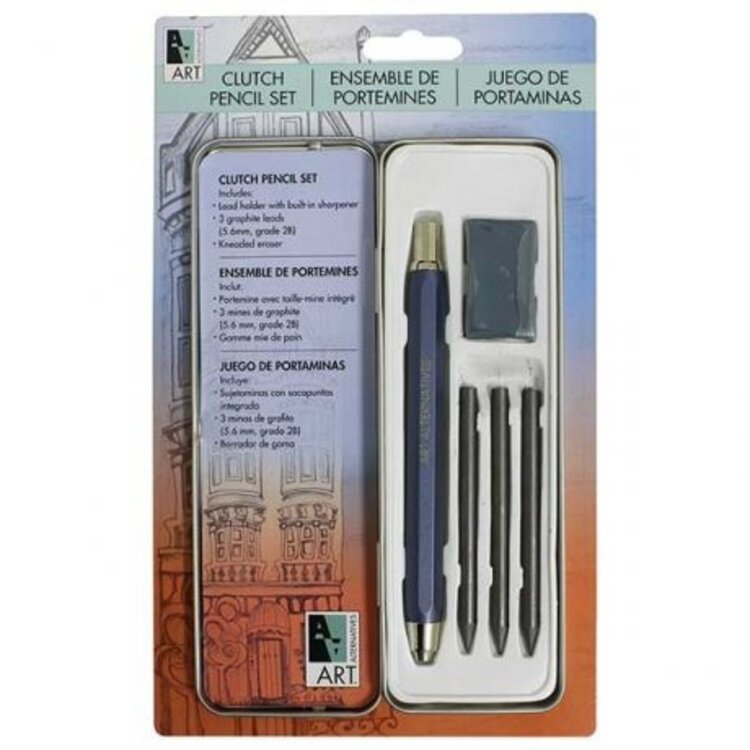 ART ALTERNATIVES ART TIN CLUTCH PENCIL SET