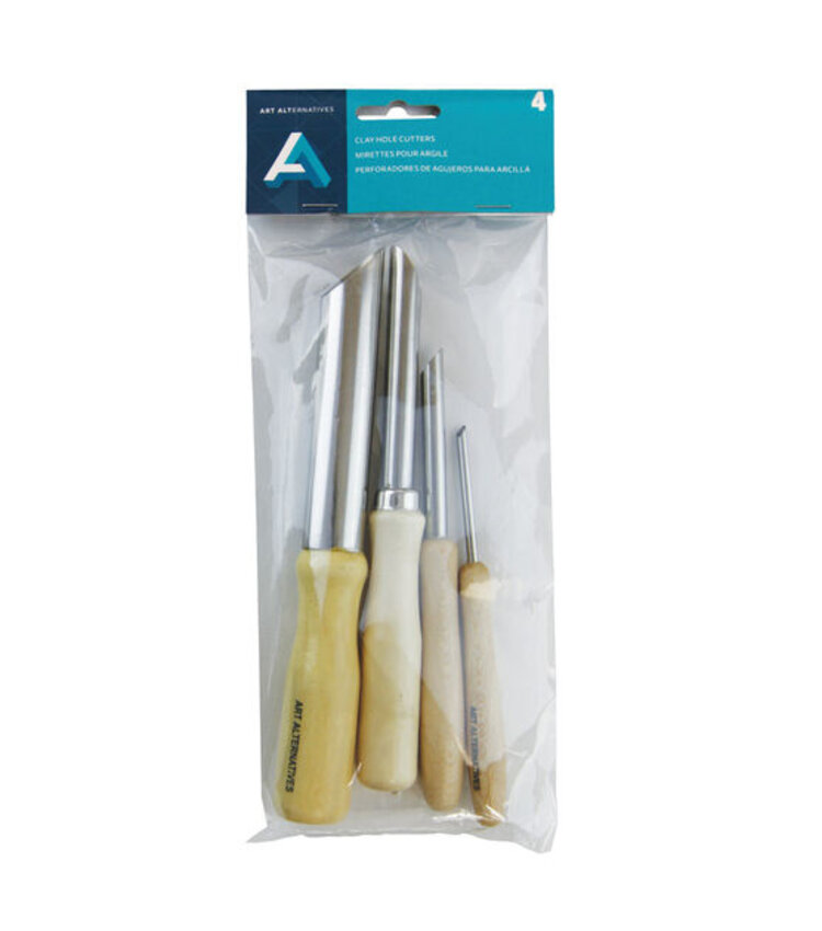 ART ALTERNATIVES Art Alternatives Clay Hole Cutter Set – Set of 4